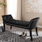 Baxton Studio Chandelle Luxe Black Velvet Upholstered Bench 146-8346 - alternate 7